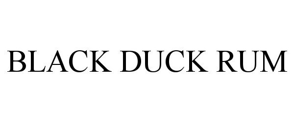 Trademark Logo BLACK DUCK RUM