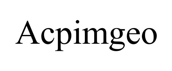 Trademark Logo ACPIMGEO