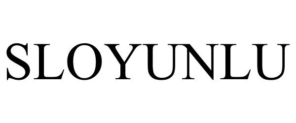 Trademark Logo SLOYUNLU