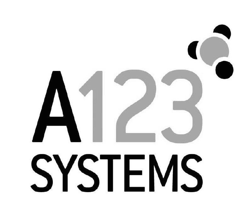 Trademark Logo A123 SYSTEMS