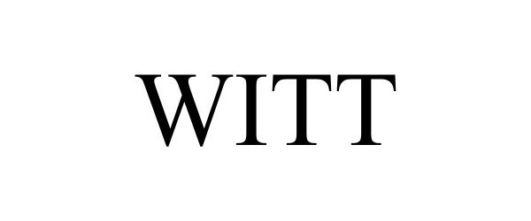 Trademark Logo WITT
