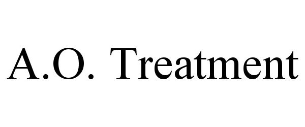 Trademark Logo A.O. TREATMENT