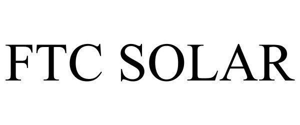 Trademark Logo FTC SOLAR