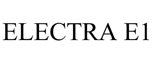 Trademark Logo ELECTRA E1
