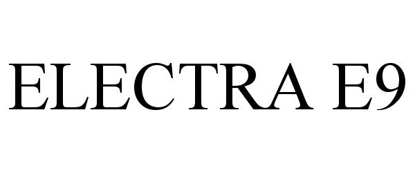Trademark Logo ELECTRA E9