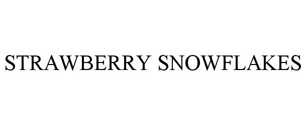  STRAWBERRY SNOWFLAKES
