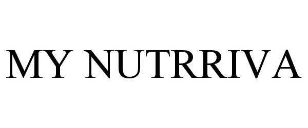 Trademark Logo MY NUTRRIVA
