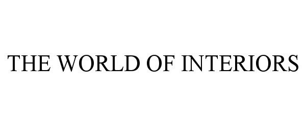 Trademark Logo THE WORLD OF INTERIORS