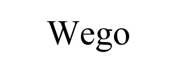 Trademark Logo WEGO
