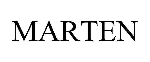 Trademark Logo MARTEN