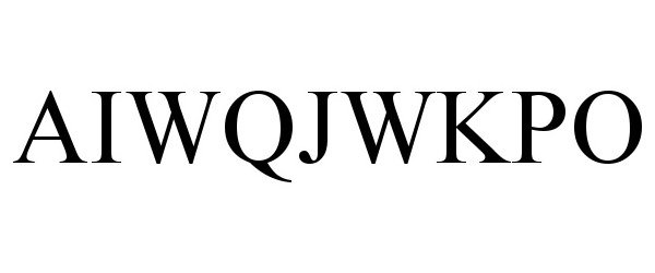 Trademark Logo AIWQJWKPO