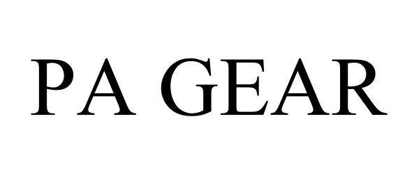 Trademark Logo PA GEAR