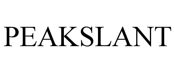 Trademark Logo PEAKSLANT