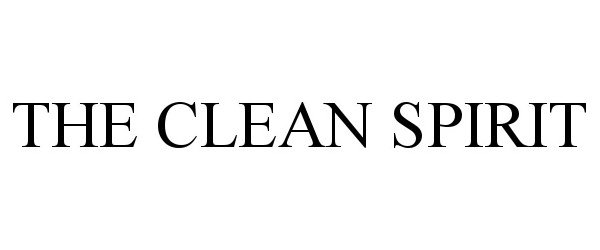 Trademark Logo THE CLEAN SPIRIT