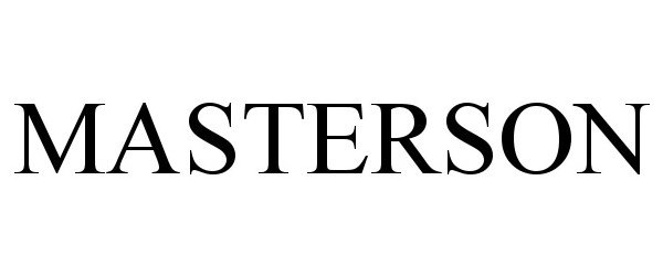 Trademark Logo MASTERSON
