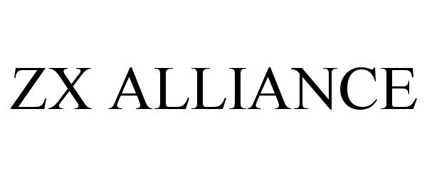 Trademark Logo ZX ALLIANCE