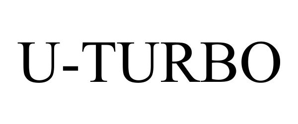 Trademark Logo U-TURBO