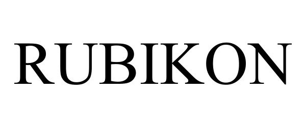 Trademark Logo RUBIKON