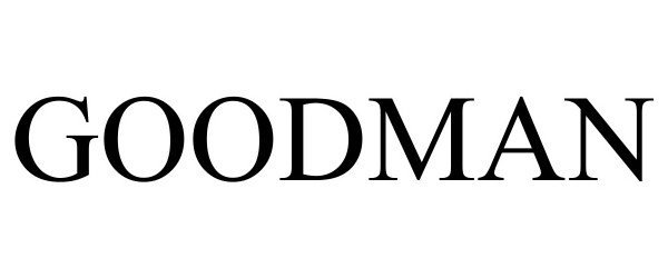 Trademark Logo GOODMAN