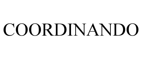 Trademark Logo COORDINANDO