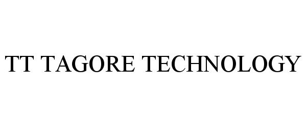 Trademark Logo TT TAGORE TECHNOLOGY