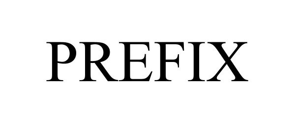 Trademark Logo PREFIX