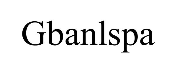 Trademark Logo GBANLSPA