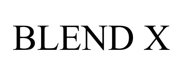 Trademark Logo BLEND X