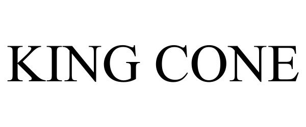 Trademark Logo KING CONE