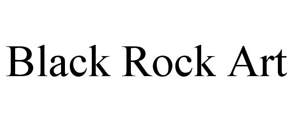 Trademark Logo BLACK ROCK ART