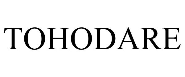 Trademark Logo TOHODARE