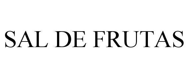 Trademark Logo SAL DE FRUTAS