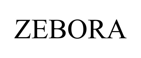 Trademark Logo ZEBORA