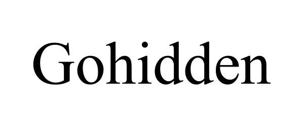 Trademark Logo GOHIDDEN