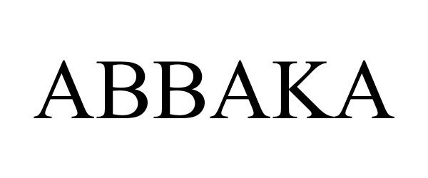Trademark Logo ABBAKA