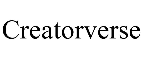 Trademark Logo CREATORVERSE