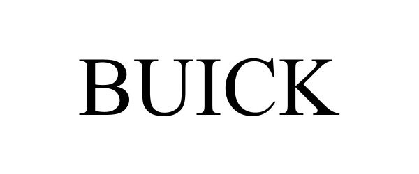 Trademark Logo BUICK