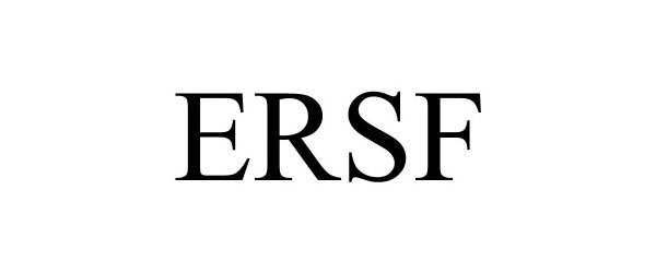 Trademark Logo ERSF