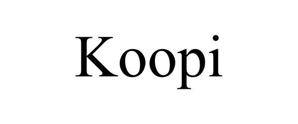 Trademark Logo KOOPI