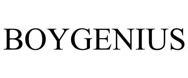 Trademark Logo BOYGENIUS