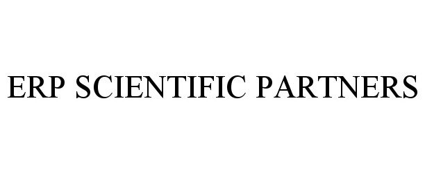 Trademark Logo ERP SCIENTIFIC PARTNERS