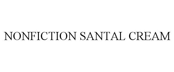  NONFICTION SANTAL CREAM