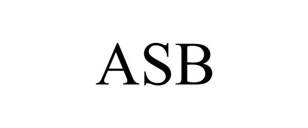 Trademark Logo ASB