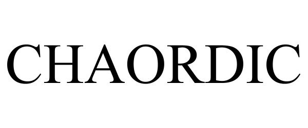 Trademark Logo CHAORDIC