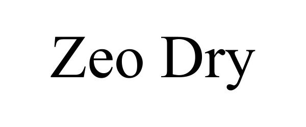 Trademark Logo ZEO DRY