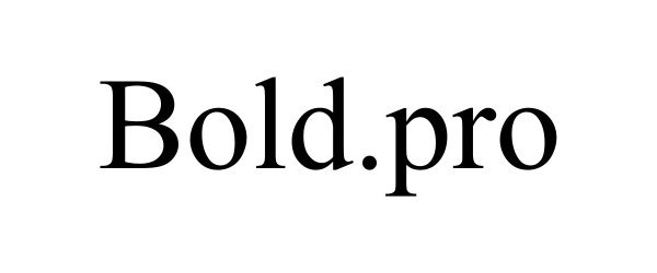 Trademark Logo BOLD.PRO