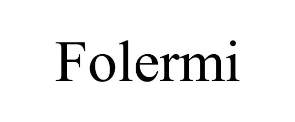 Trademark Logo FOLERMI