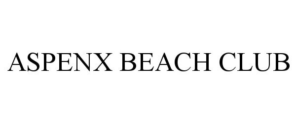  ASPENX BEACH CLUB