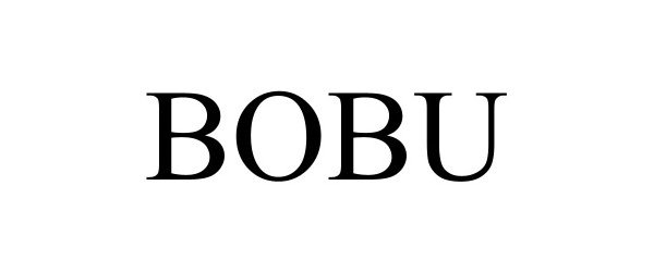 Trademark Logo BOBU