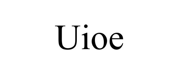 Trademark Logo UIOE
